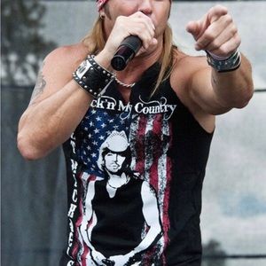 Brett Michaels Rock N My Country American Rebel tour tee